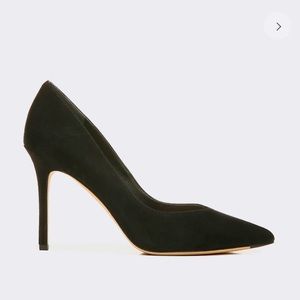 Veronica Beard Lisa Pump in Suede - Black - Size 9